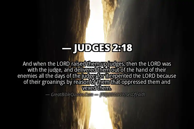 JUDGES 2:18 Verse
