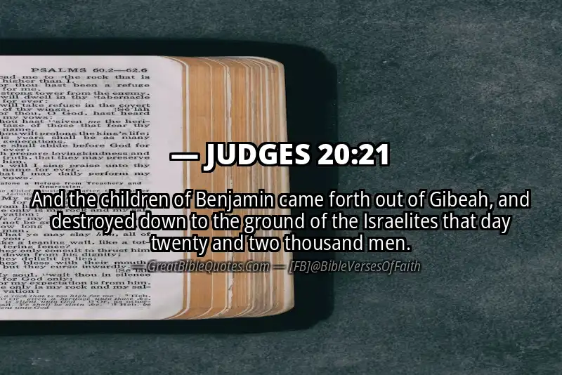 JUDGES 20:21 Verse
