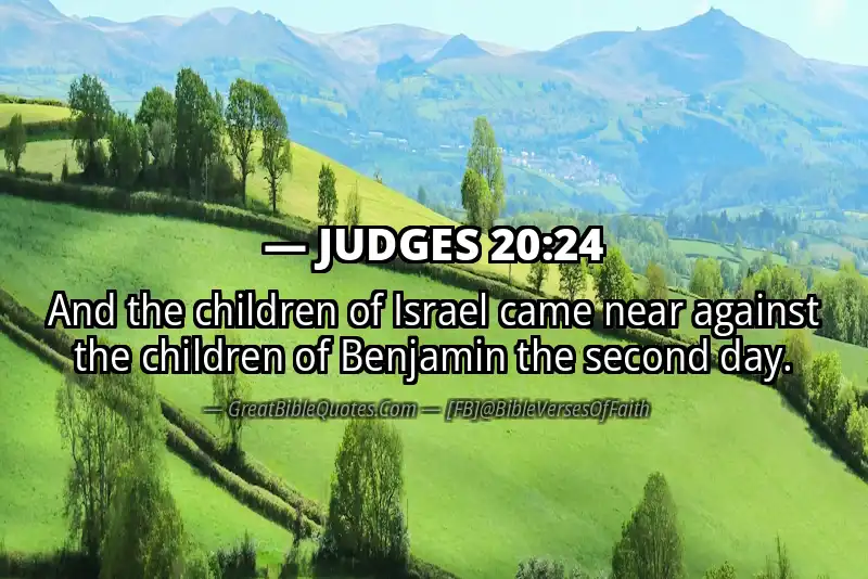 JUDGES 20:24 Verse