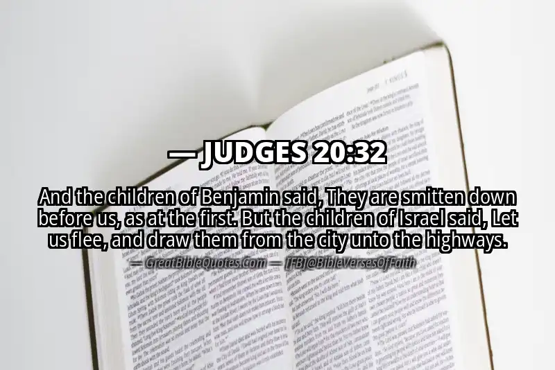 JUDGES 20:32 Verse