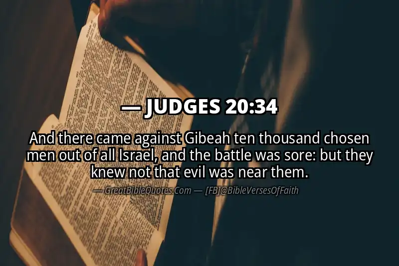 JUDGES 20:34 Verse