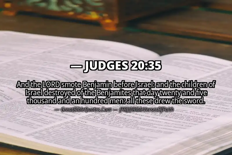 JUDGES 20:35 Verse