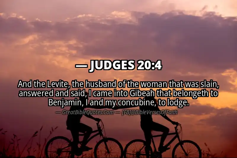 JUDGES 20:4 Verse
