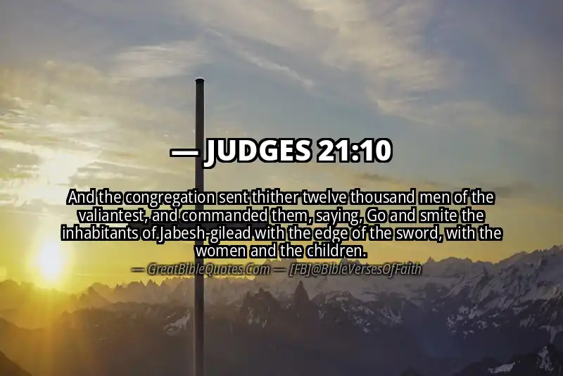 JUDGES 21:10 Verse