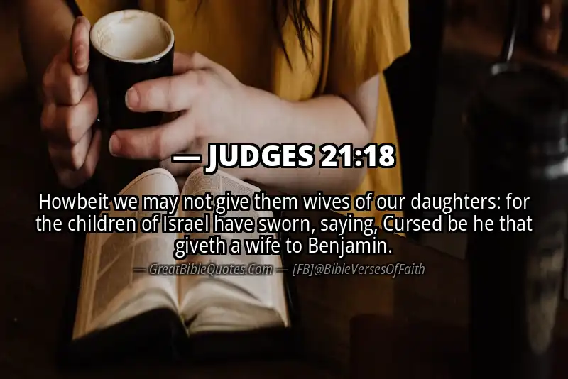 JUDGES 21:18 Verse