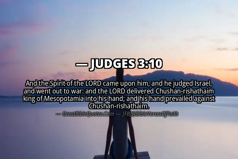 Bible verse: JUDGES 3:10 Image