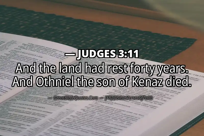 Bible verse: JUDGES 3:11 Image