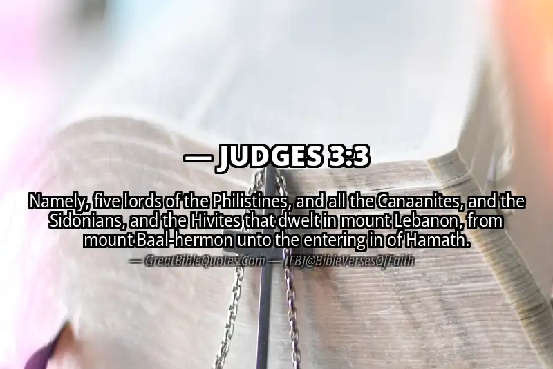 Bible verse: JUDGES 3:3 Image