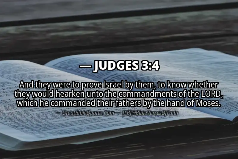 Bible verse: JUDGES 3:4 Image