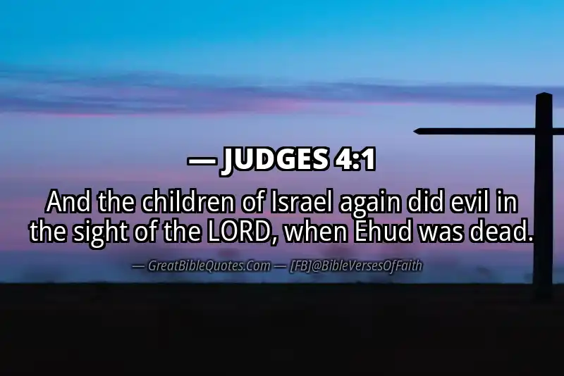 JUDGES 4:1 Verse
