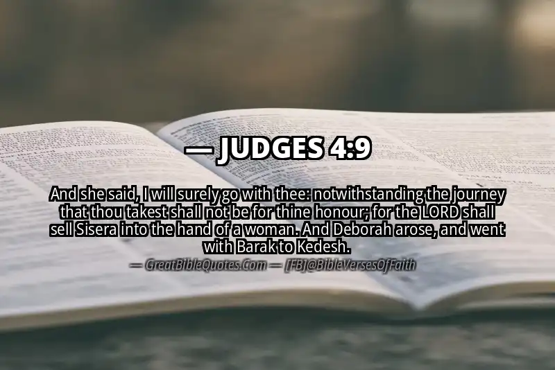 JUDGES 4:9 Verse
