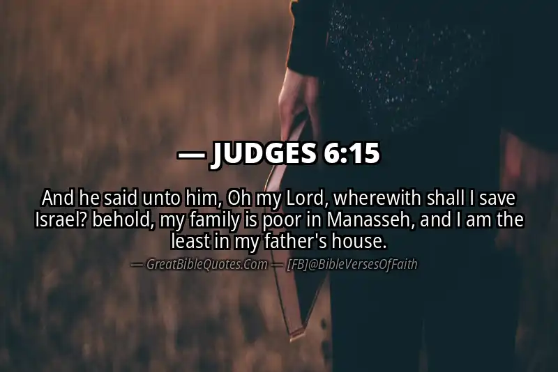 JUDGES 6:15 Verse