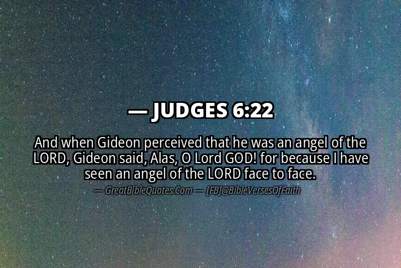 JUDGES 6:22 Verse Image