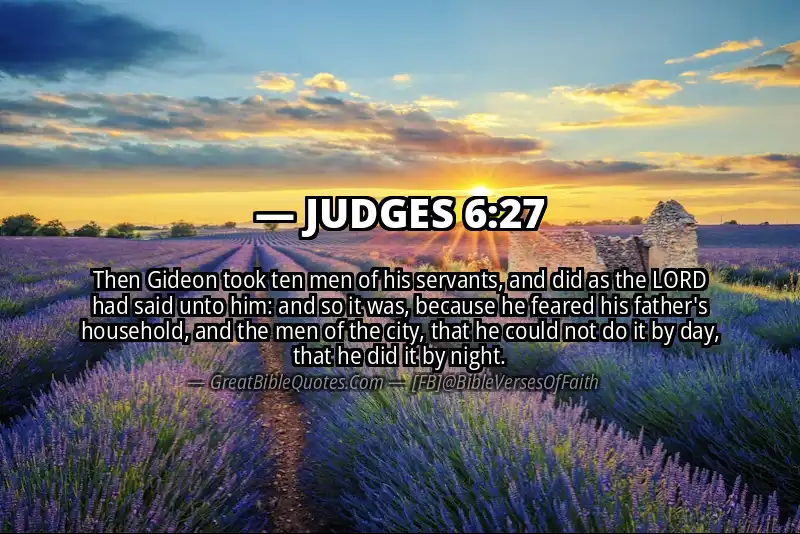 JUDGES 6:27 Verse