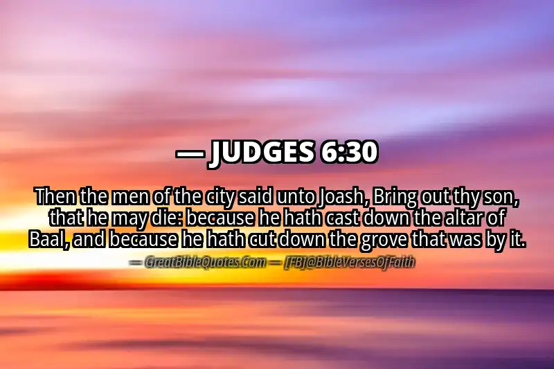 JUDGES 6:30 Verse