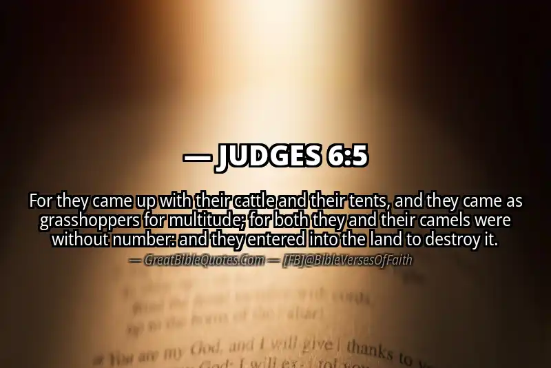 JUDGES 6:5 Verse