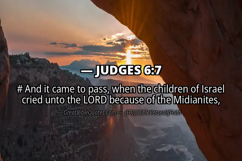 JUDGES 6:7 Verse
