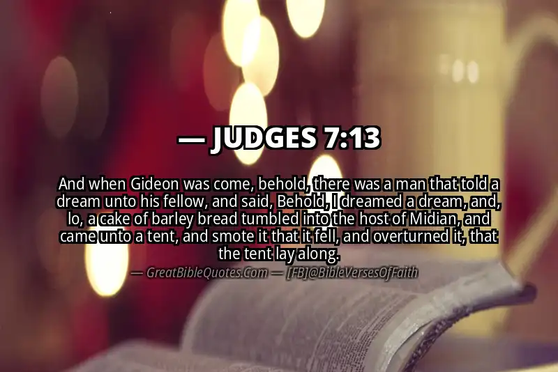 JUDGES 7:13 Verse