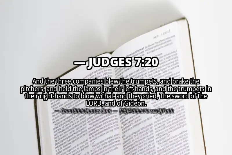 JUDGES 7:20 Verse