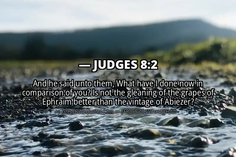 JUDGES 8:2 Verse