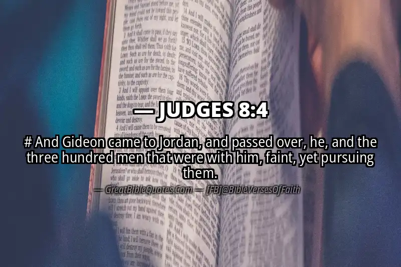JUDGES 8:4 Verse