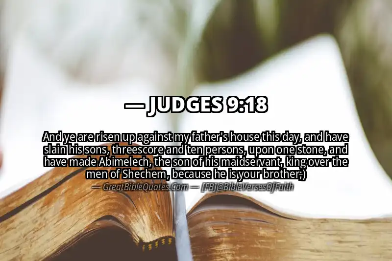 JUDGES 9:18 Verse Image