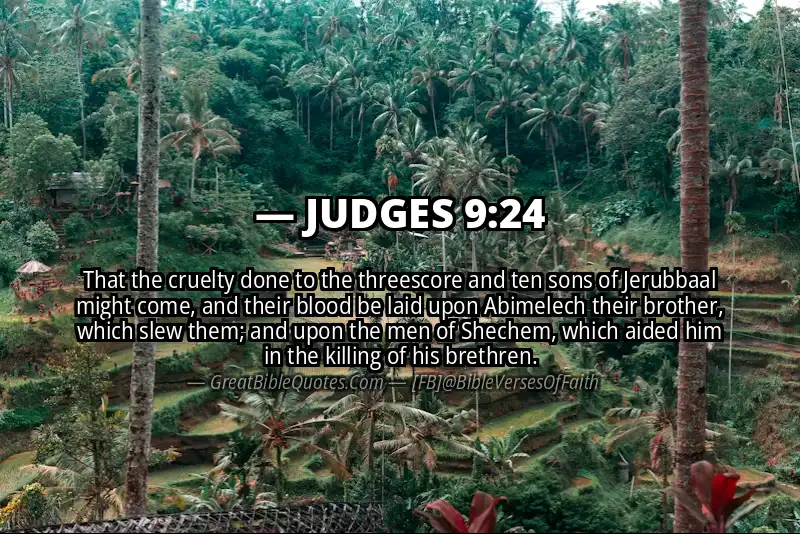 JUDGES 9:24 Verse