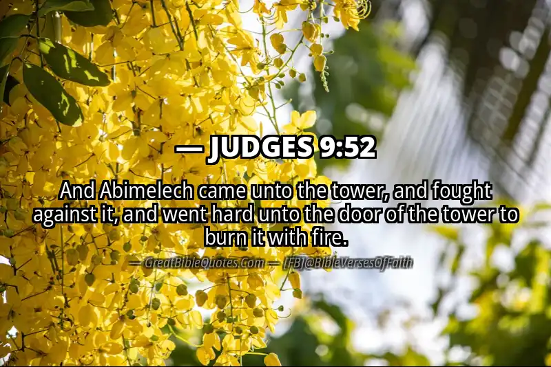 JUDGES 9:52 Verse