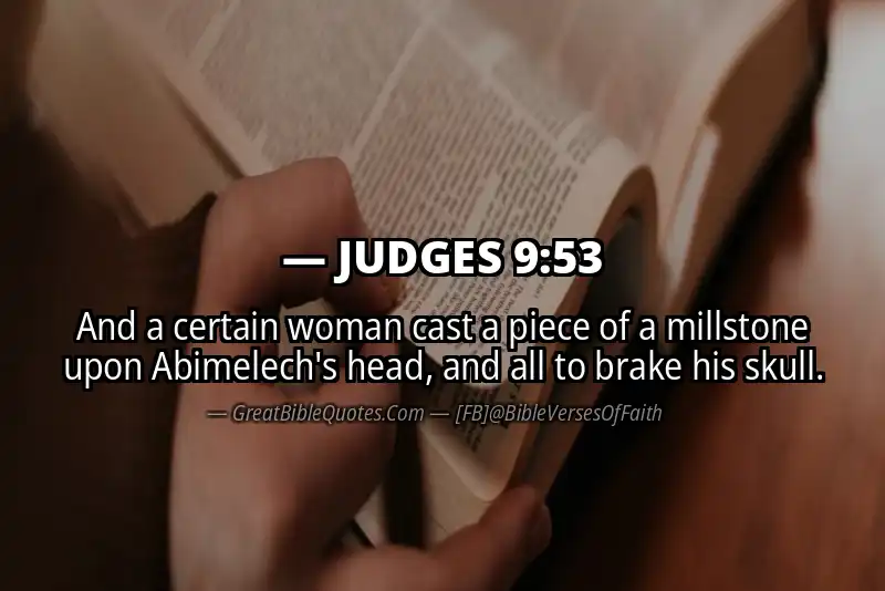 JUDGES 9:53 Verse