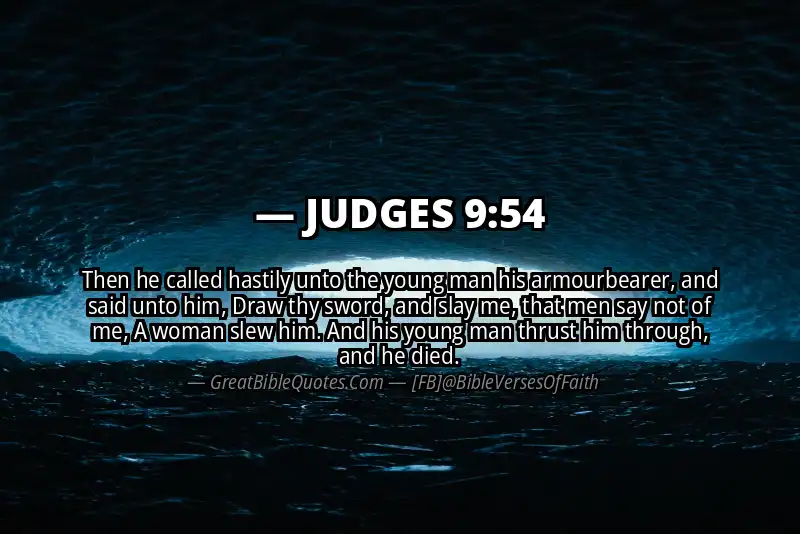 JUDGES 9:54 Verse