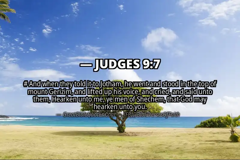 JUDGES 9:7 Verse