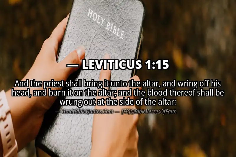 LEVITICUS 1:15 Verse