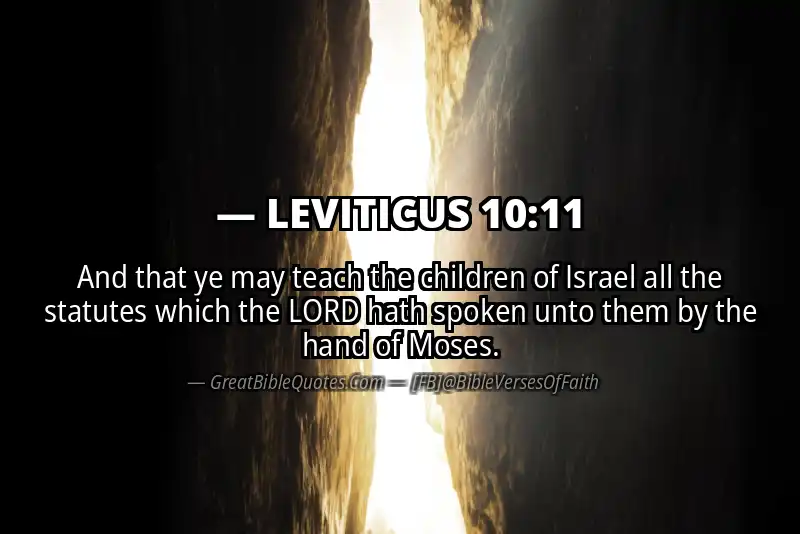 LEVITICUS 10:11 Verse