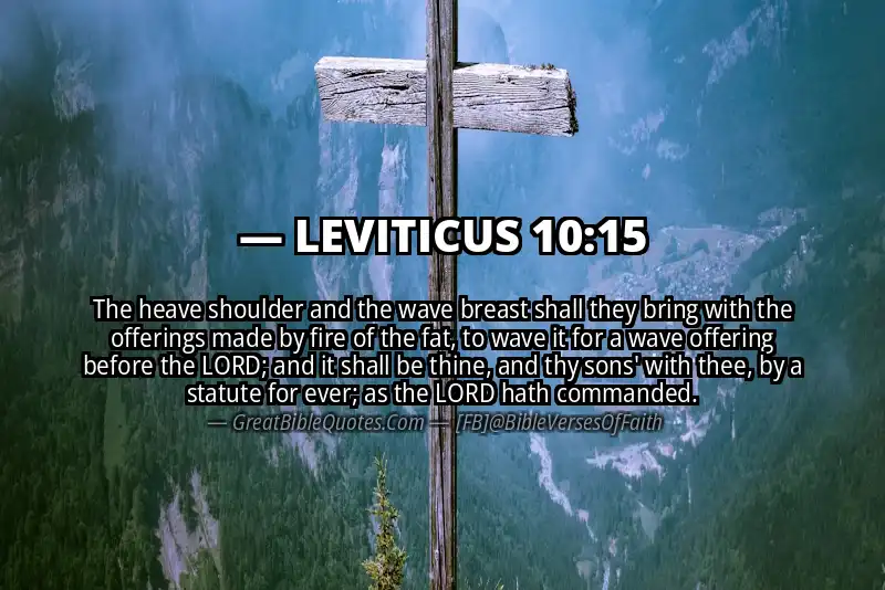 LEVITICUS 10:15 Verse