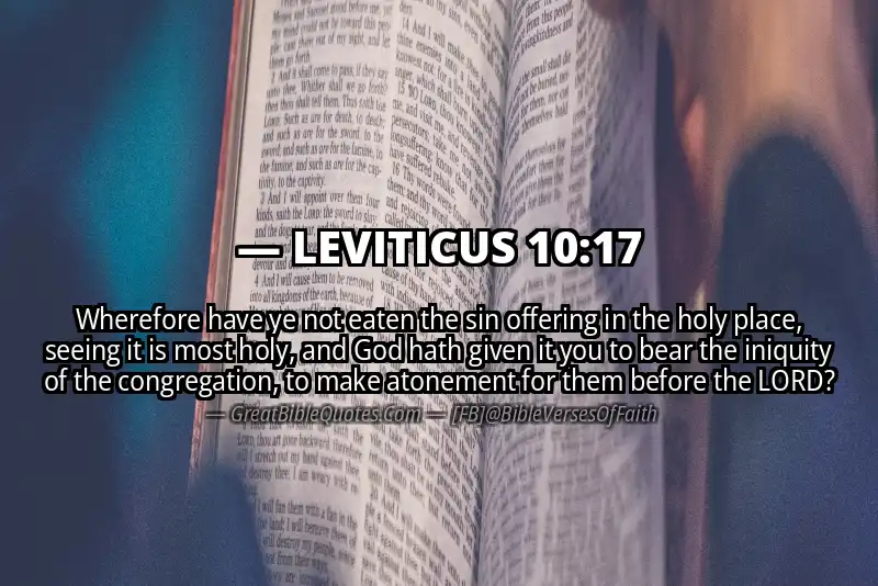 LEVITICUS 10:17 Verse
