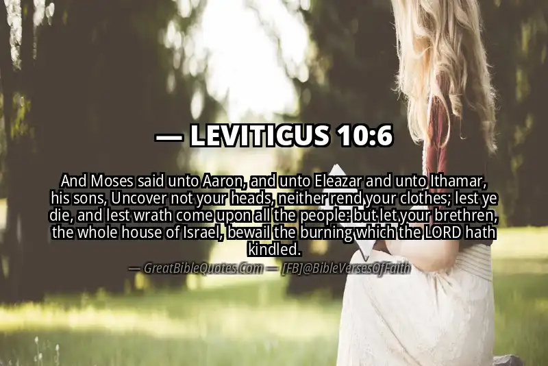 LEVITICUS 10:6 Verse