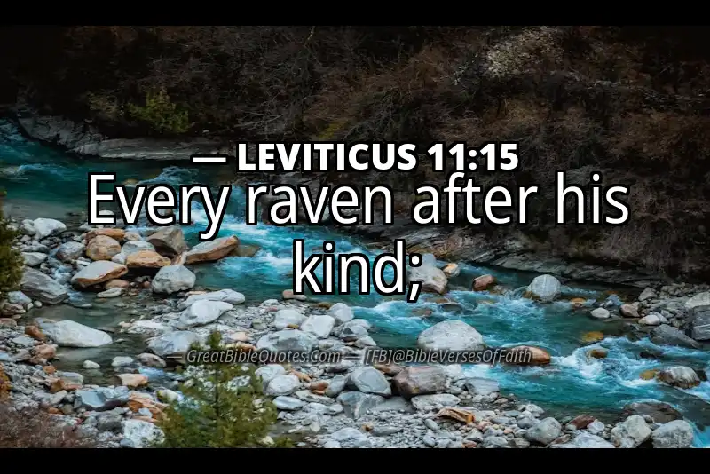 LEVITICUS 11:15 Verse