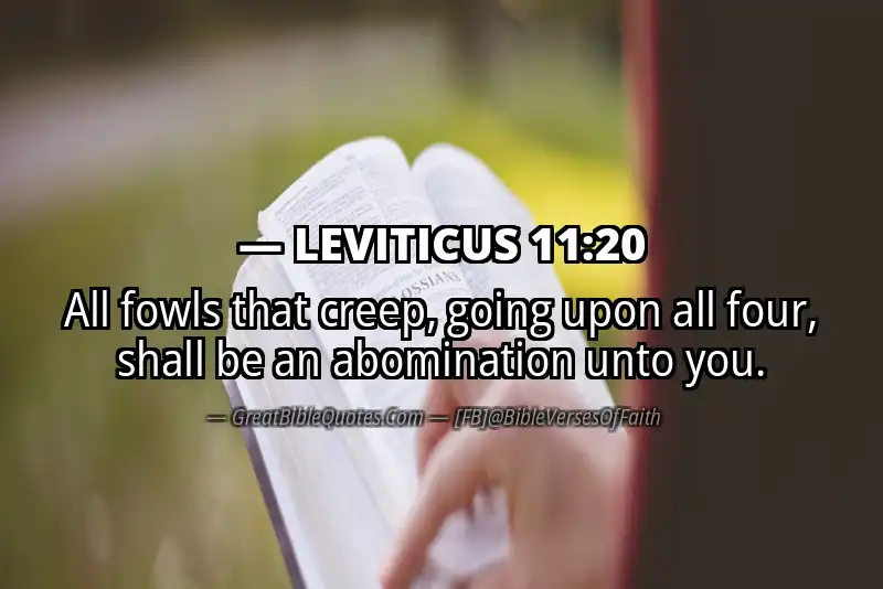 LEVITICUS 11:20 Verse