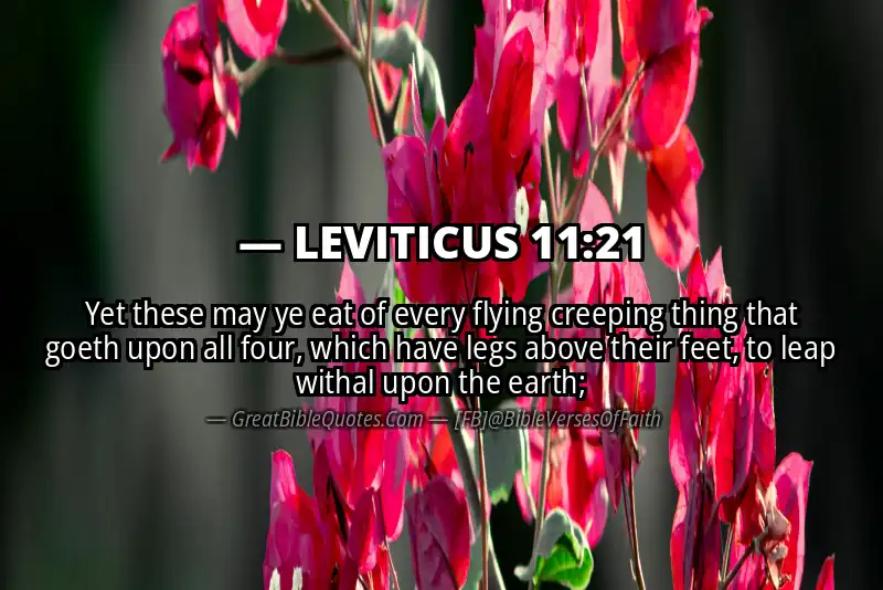 LEVITICUS 11:21 Verse