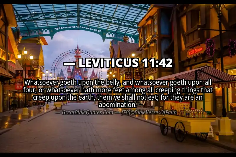 LEVITICUS 11:42 Verse