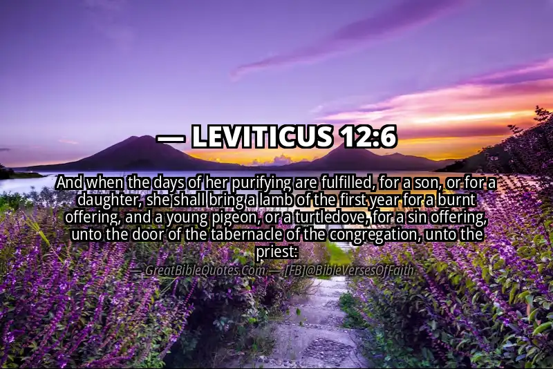 LEVITICUS 12:6 Verse