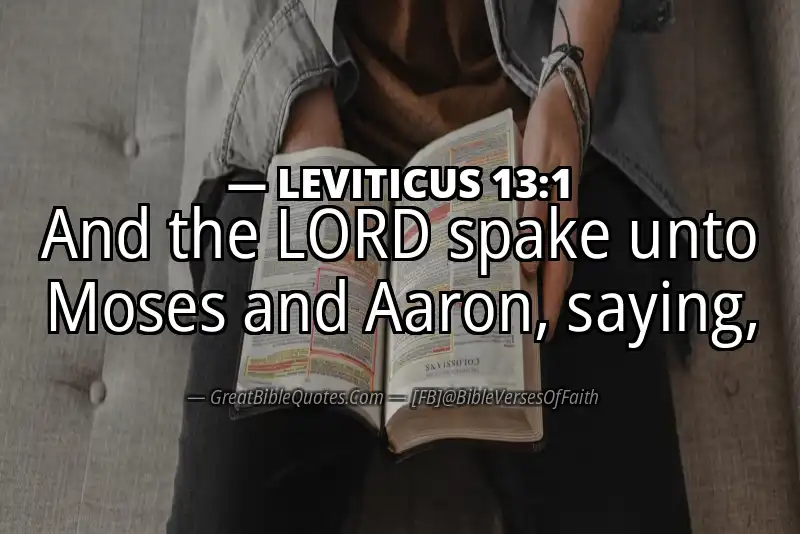 LEVITICUS 13:1 Verse