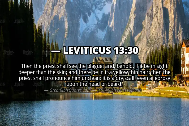 LEVITICUS 13:30 Verse