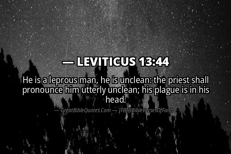 LEVITICUS 13:44 Verse