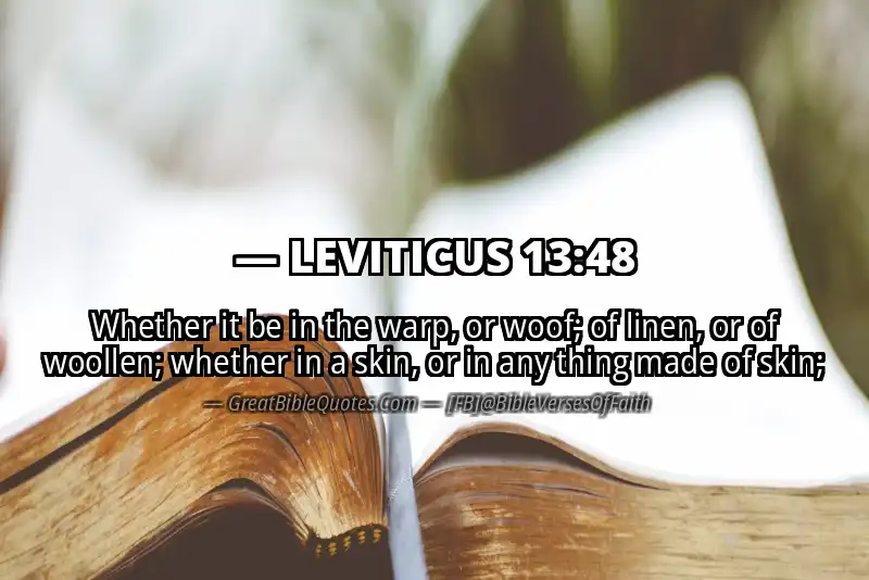 LEVITICUS 13:48 Verse