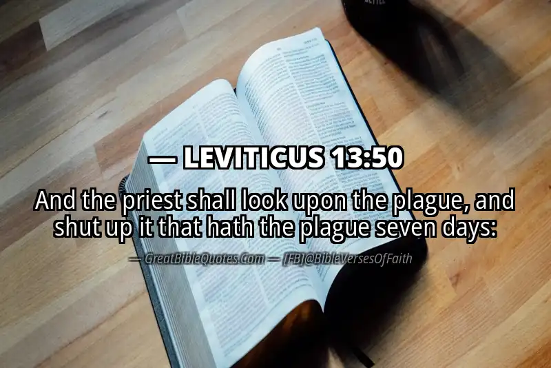 LEVITICUS 13:50 Verse