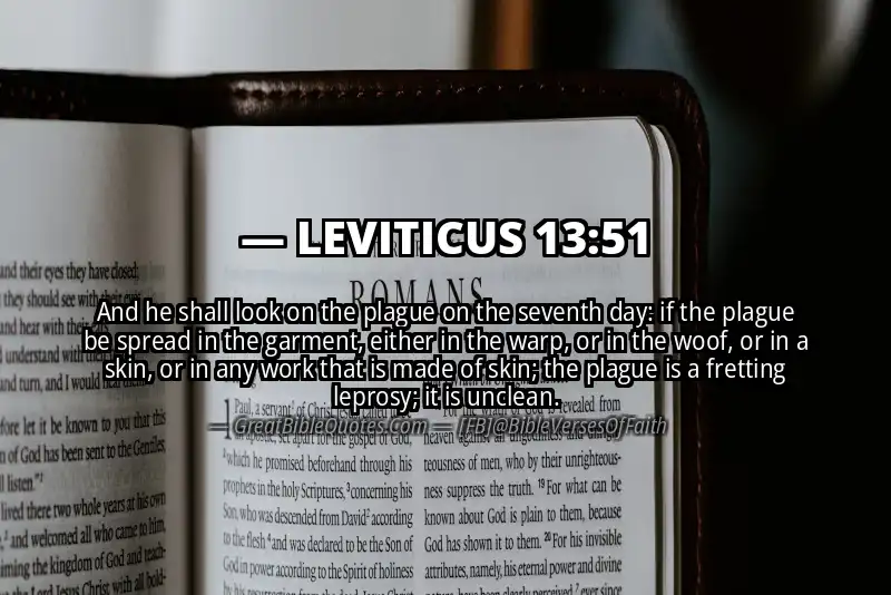 LEVITICUS 13:51 Verse