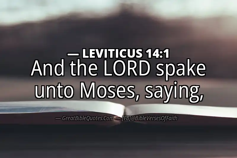 LEVITICUS 14:1 Verse