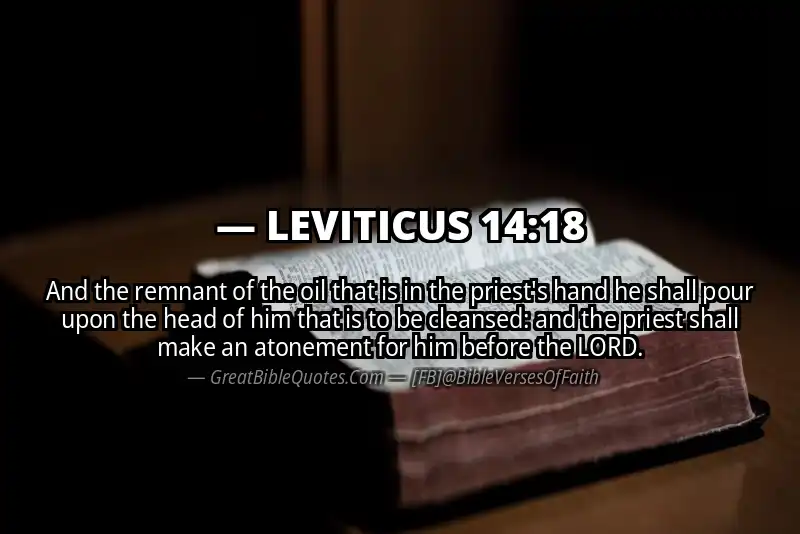 LEVITICUS 14:18 Verse