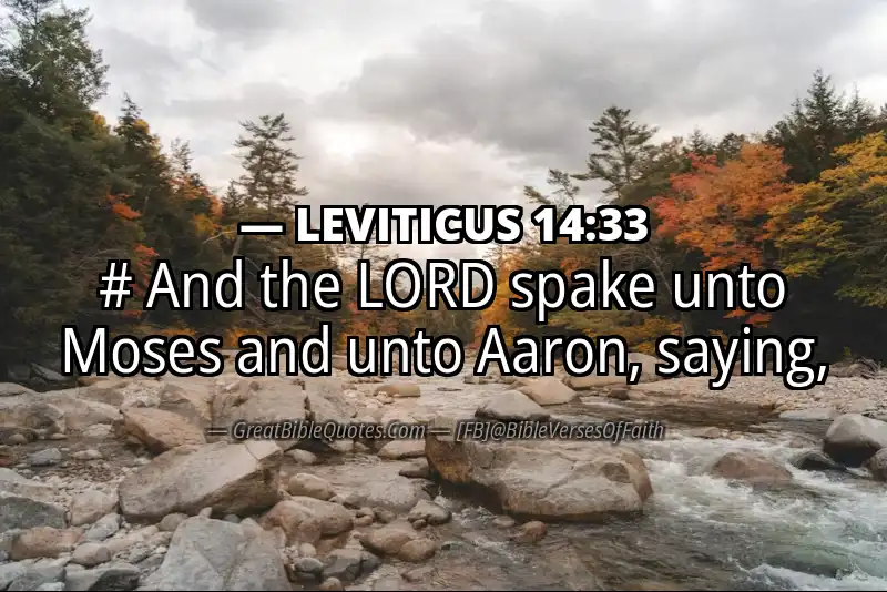 LEVITICUS 14:33 Verse